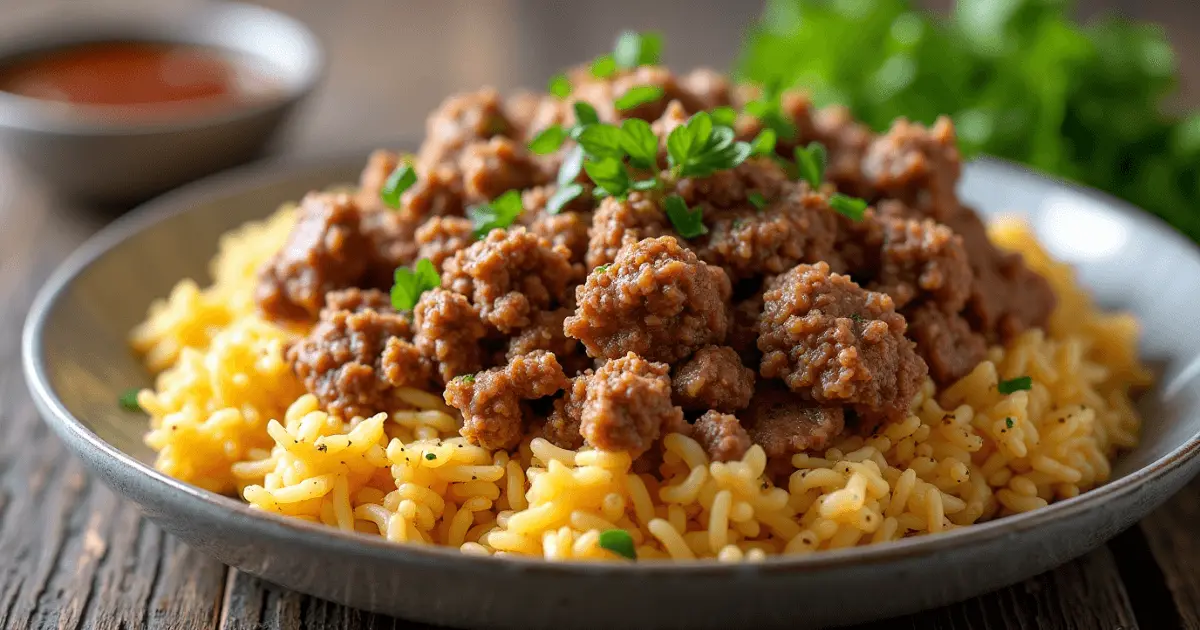 ground lamb and rice recipes