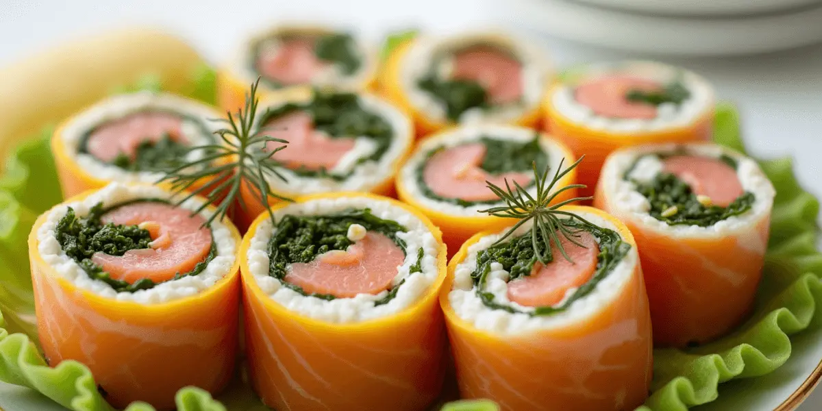 chatelaine smoked salmon roll on cucumber recipe