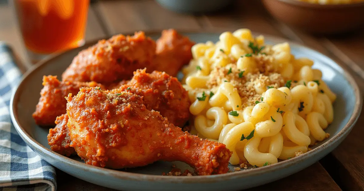 nashville chicken with mac n cheese recipe