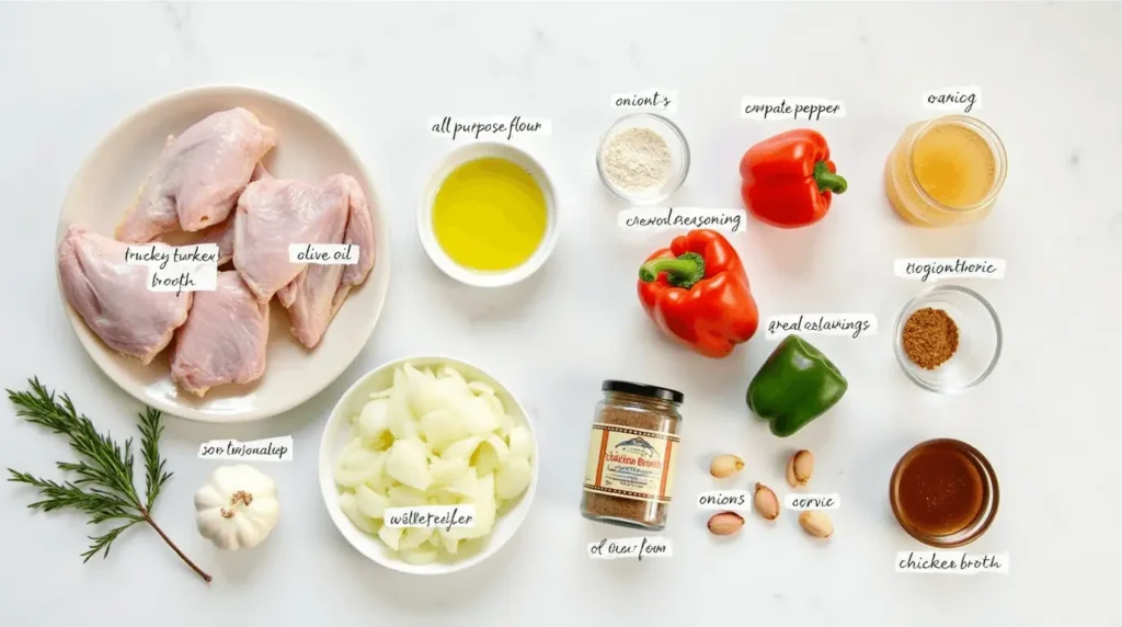 smothered turkey wings recipe ingredients