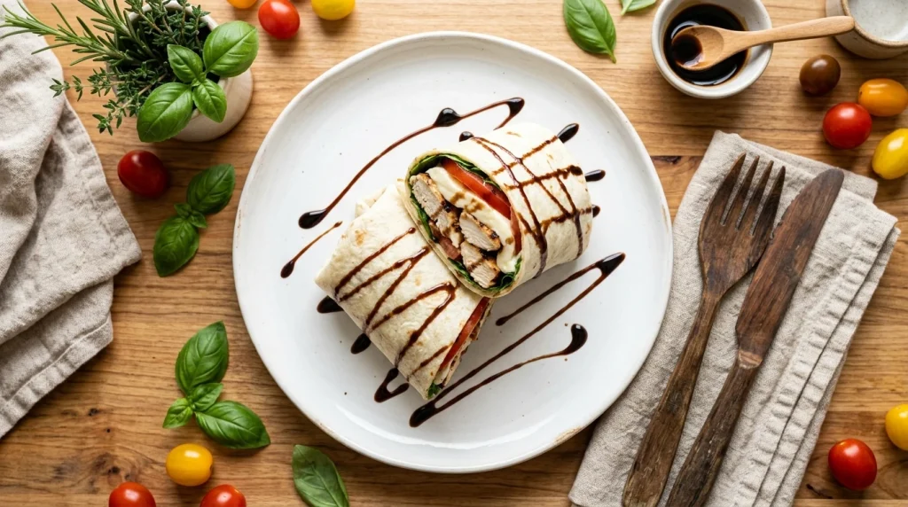 Caprese Chicken Wrap