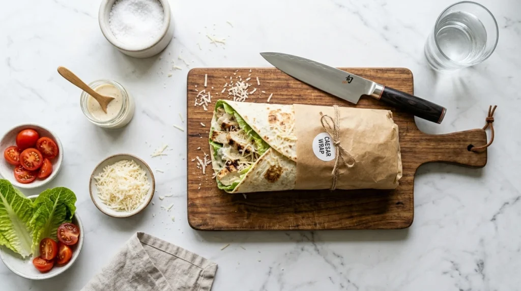 Classic Caesar chicken wrap