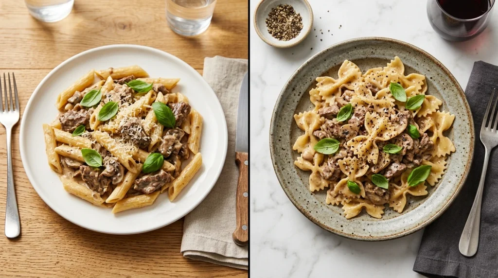 Creamy Beef Pasta Variations