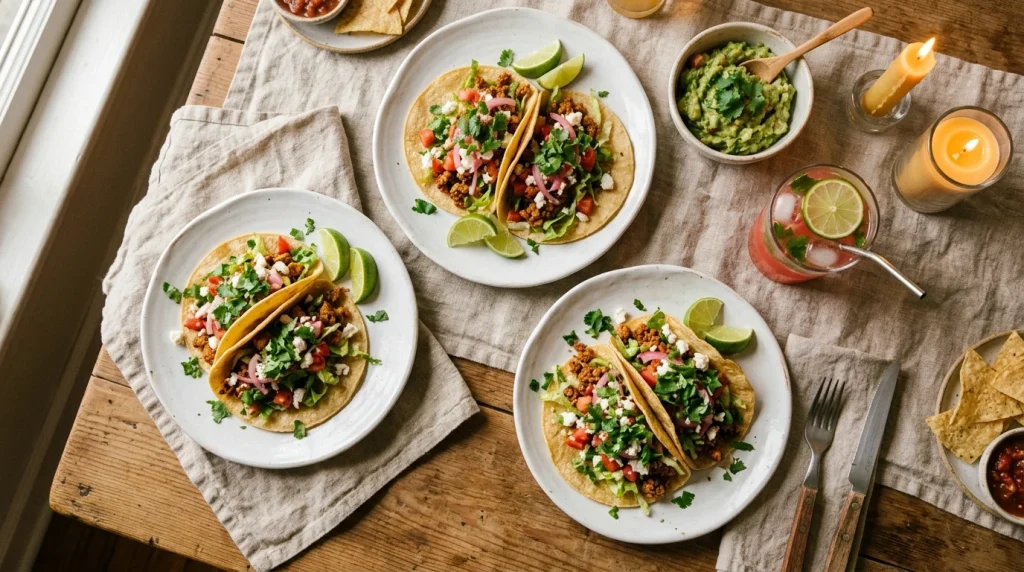 Ground Turkey Tacos Serving