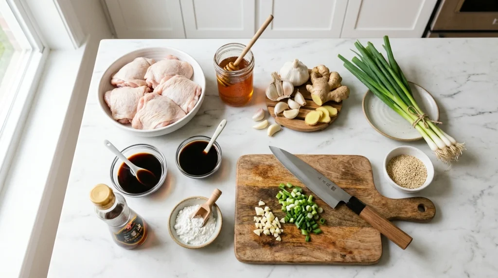 Honey Garlic Chicken Ingredients