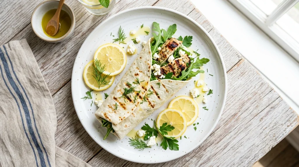 Lemon Herb Chicken Wrap