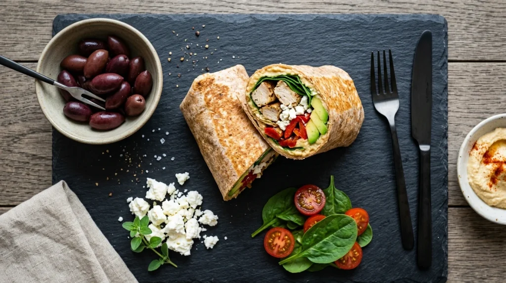 Mediterranean Chicken Wrap