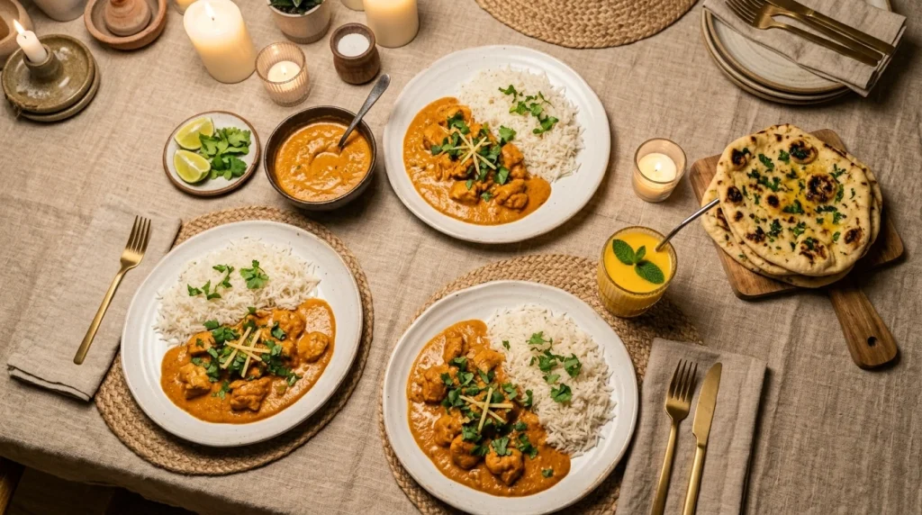 butter chicken Serving