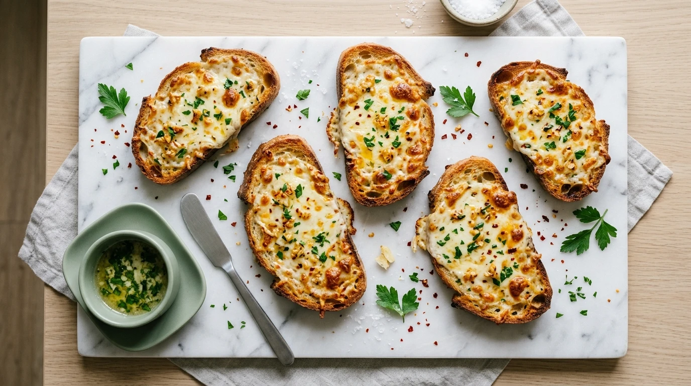 Cheesy Garlic Bread in 3 Simple Steps (Crispy Every Time)