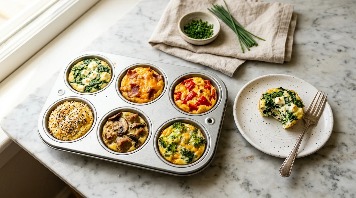 Egg White Bites for Busy Mornings Done in 25 Min