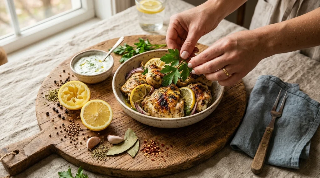 Greek yogurt chicken finished