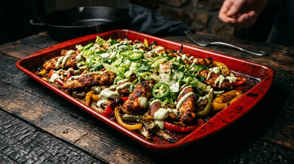 Loaded Fajitas With Jalapeño Ranch Drizzle