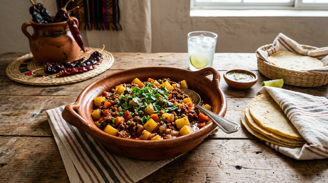 Mexican Picadillo With Potatoes and Spices