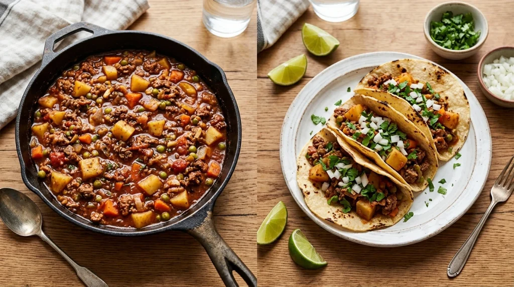 Mexican picadillo variations