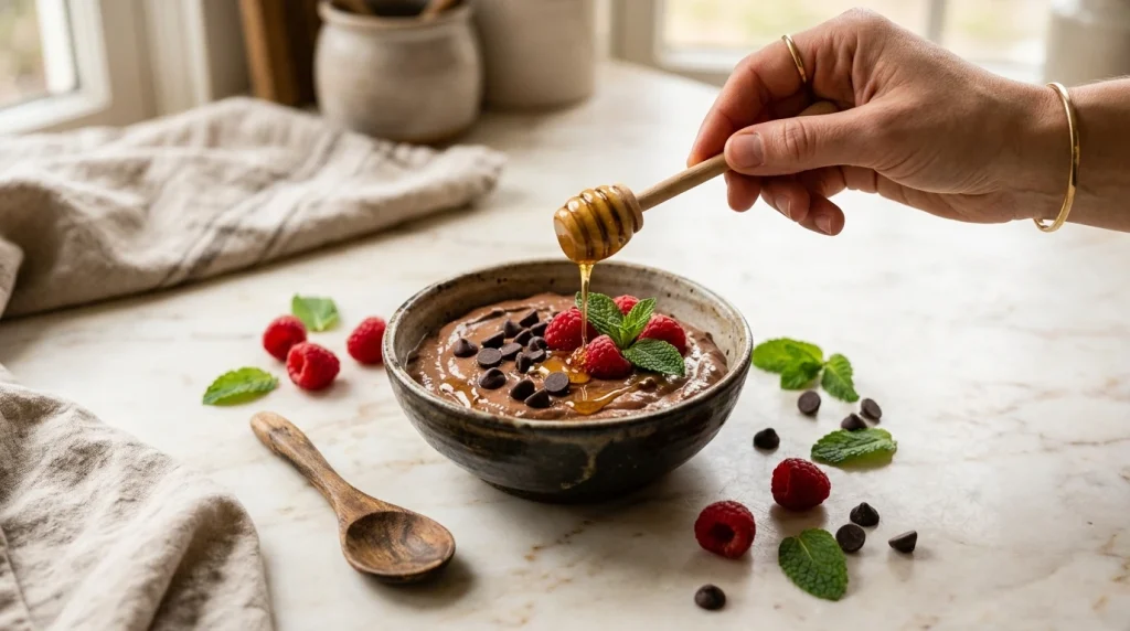 Protein Pudding final touch