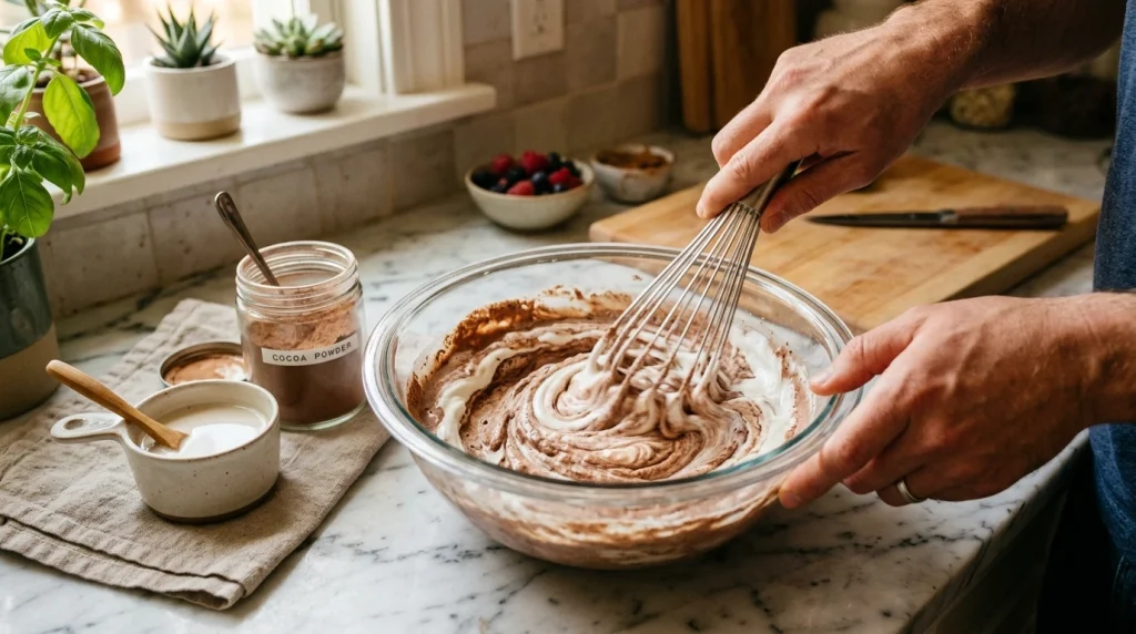 Protein Pudding making