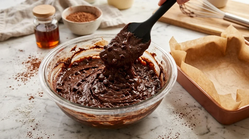 Protein Vegan Brownies making