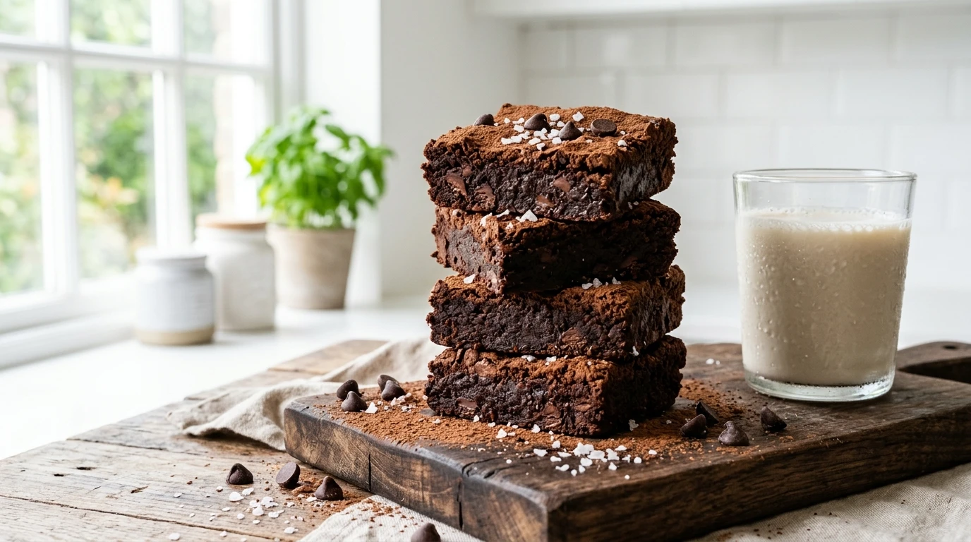 Protein Vegan Brownies in 25 Minutes With Simple Ingredients