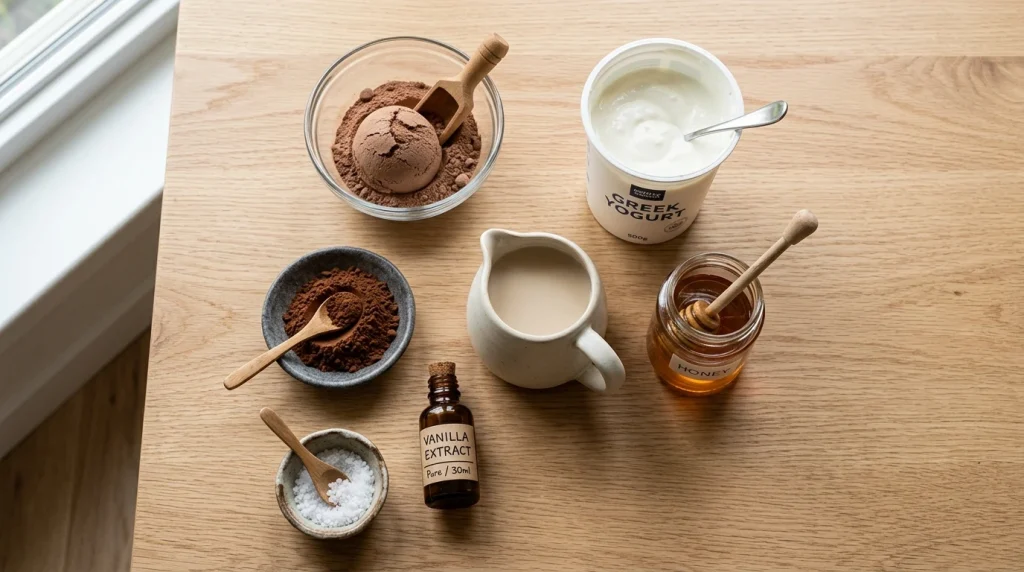 Protein pudding ingredients