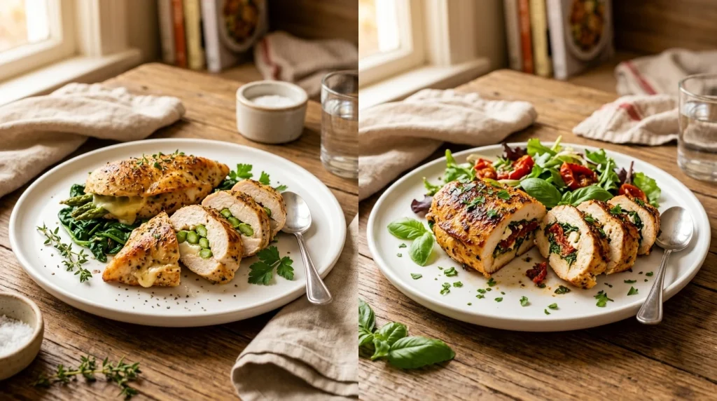 asparagus stuffed chicken breast variatons