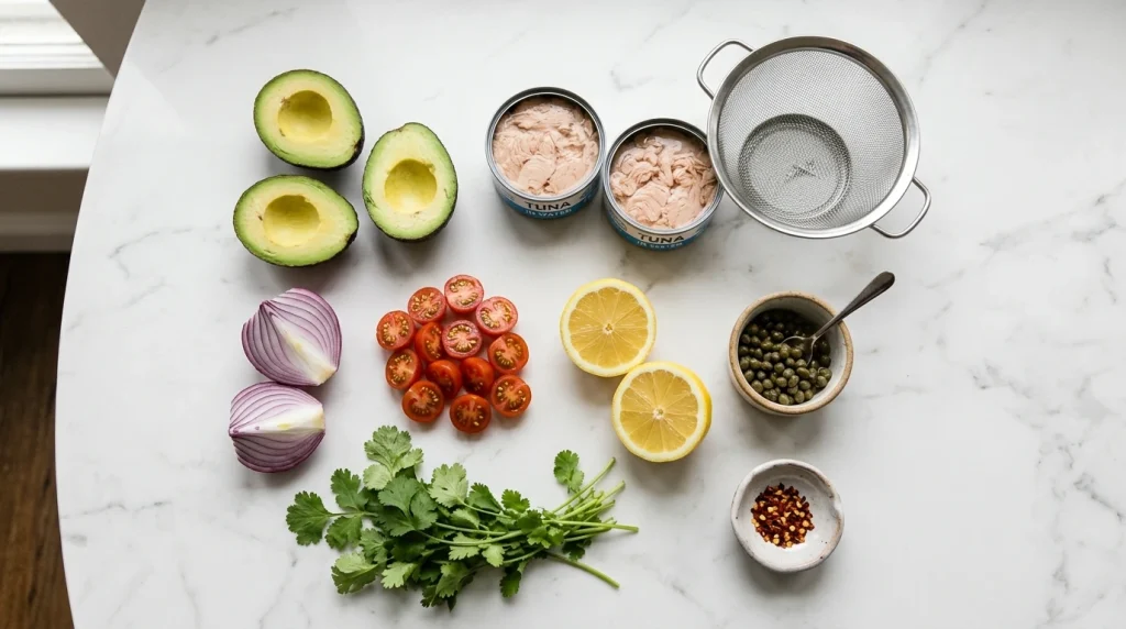 avocado tuna salad ingredients