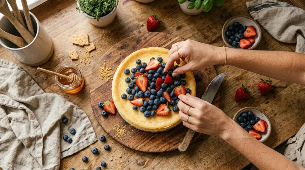 cheesecake final touch