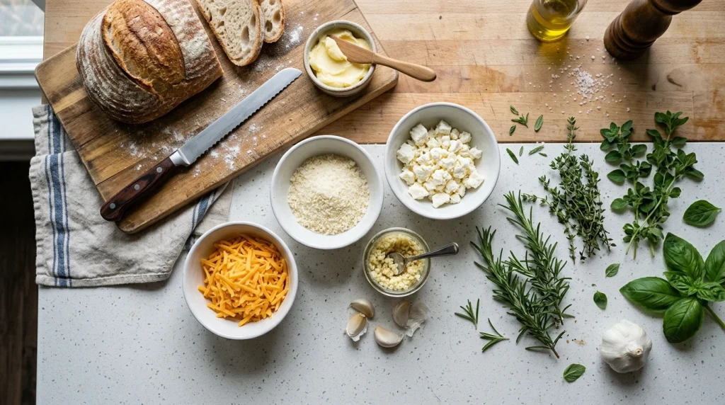 cheesy garlic bread ingredients