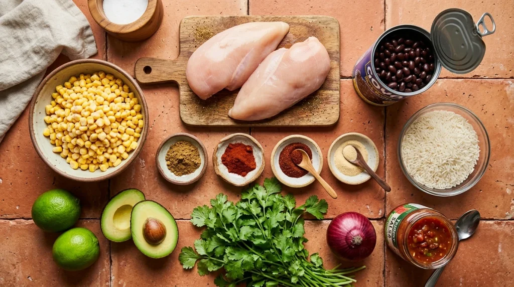 chicken burrito bowl ingredients