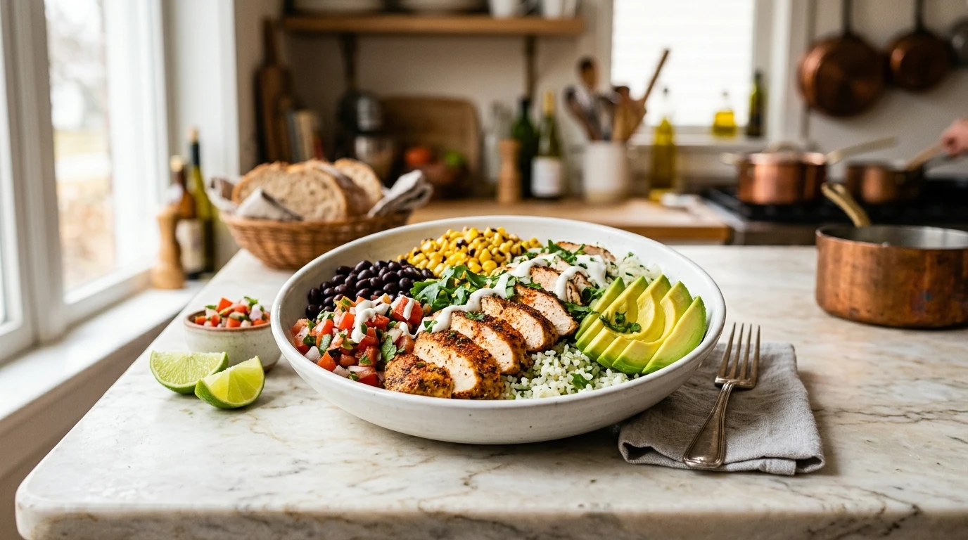 Chicken Burrito Bowl Ready in 30 Minutes