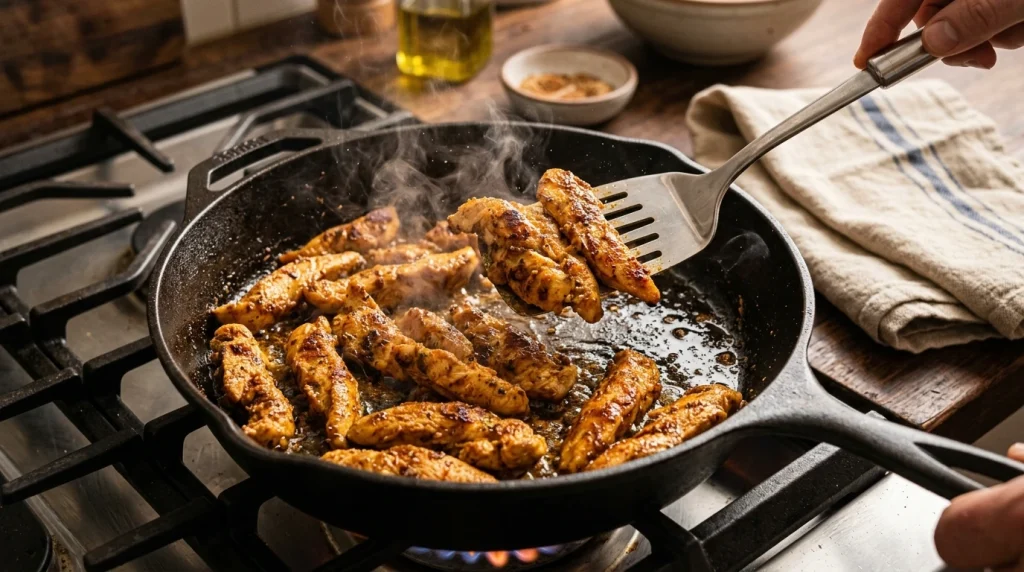 chicken shawarma bowl making