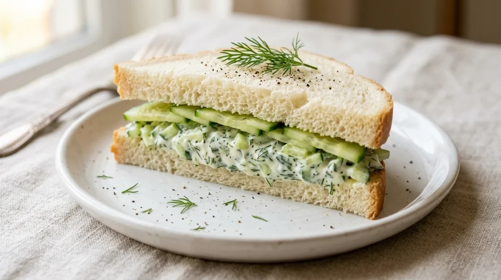 cucumber salad sandwiches