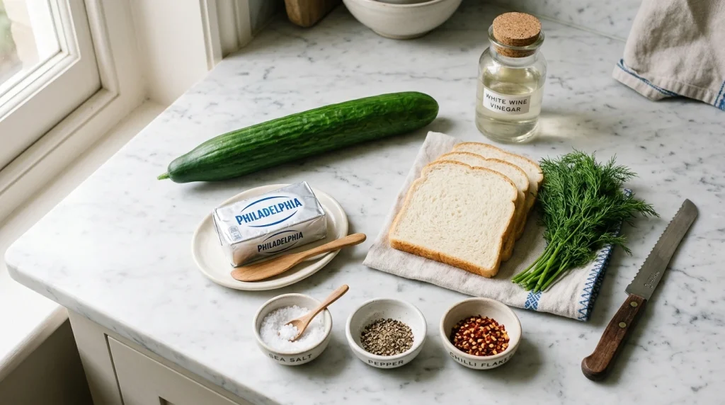 cucumber salad sandwiches ingredients