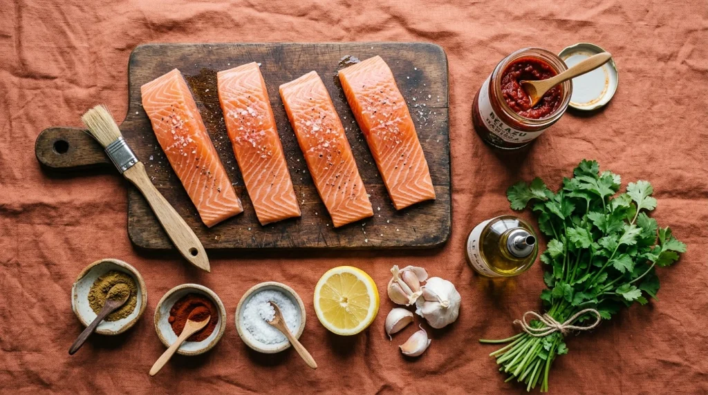 harissa salmon ingredients