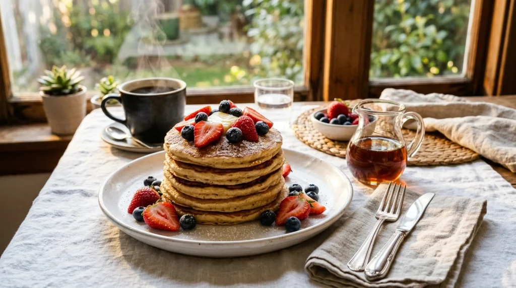 high protein pancakes serving