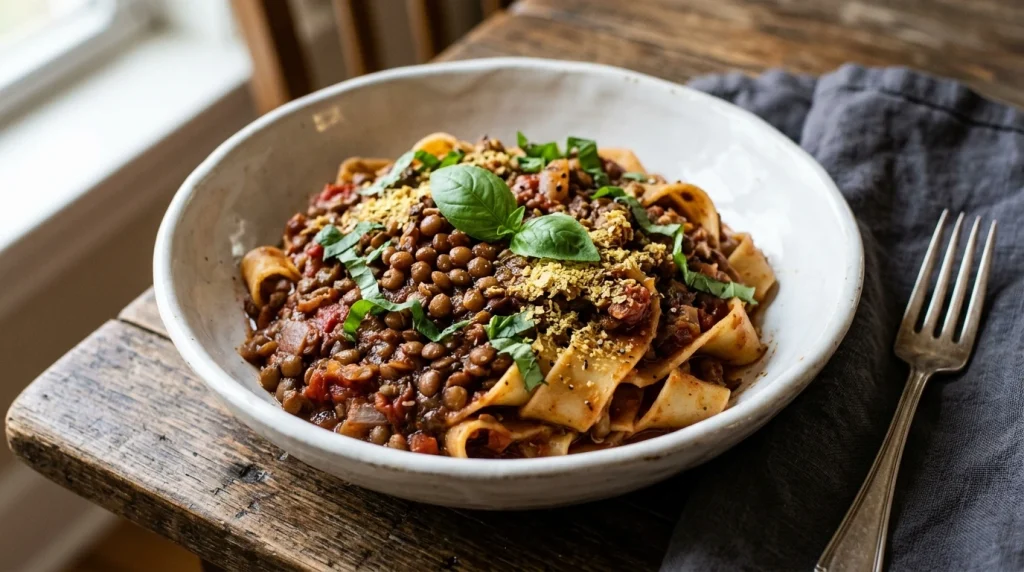 lentil ragu coating