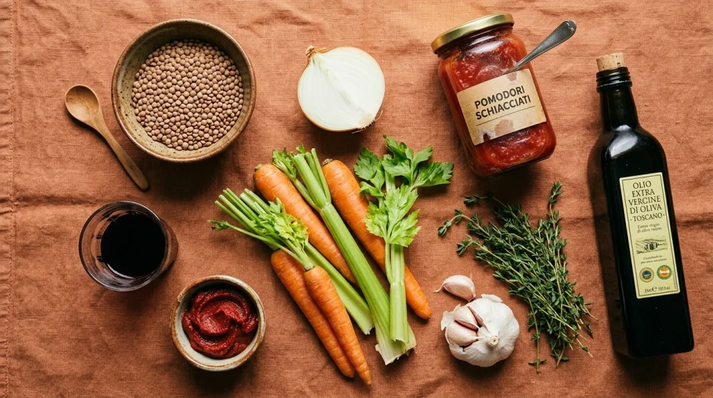 lentil ragu ingredients