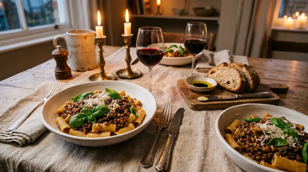 lentil ragu serving