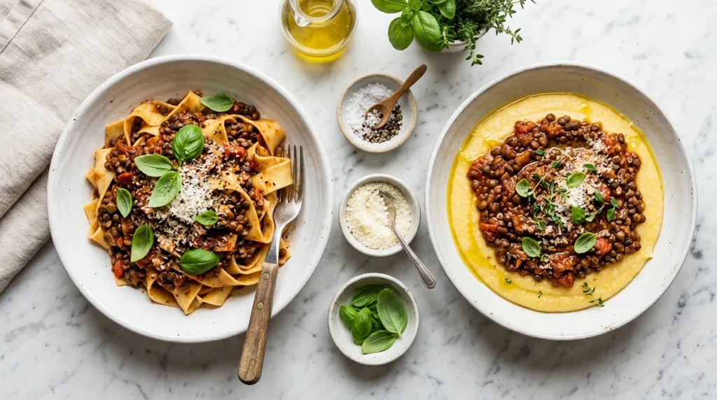 lentil ragu variations