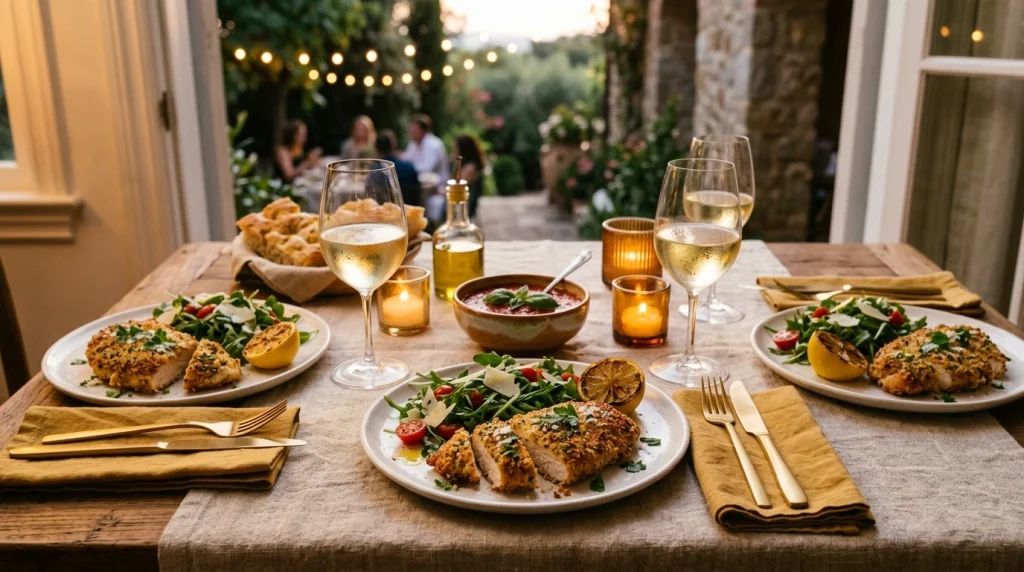 parmesan crusted chicken servings