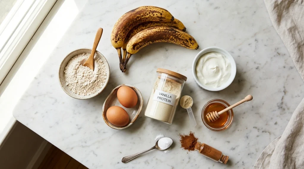 protein banana bread Ingredients