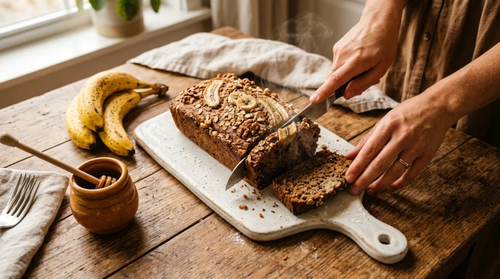 protein banana bread finished