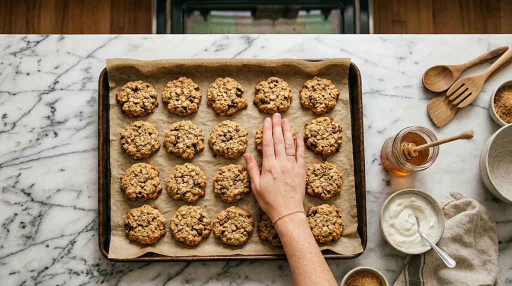 protein greek yogurt cookies final touch