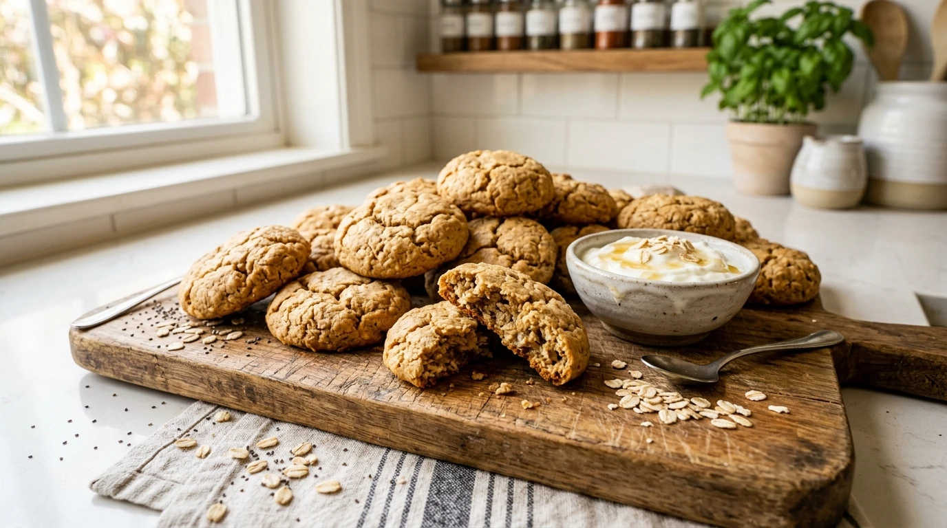 4 Ingredient Protein Greek Yogurt Cookies Recipe
