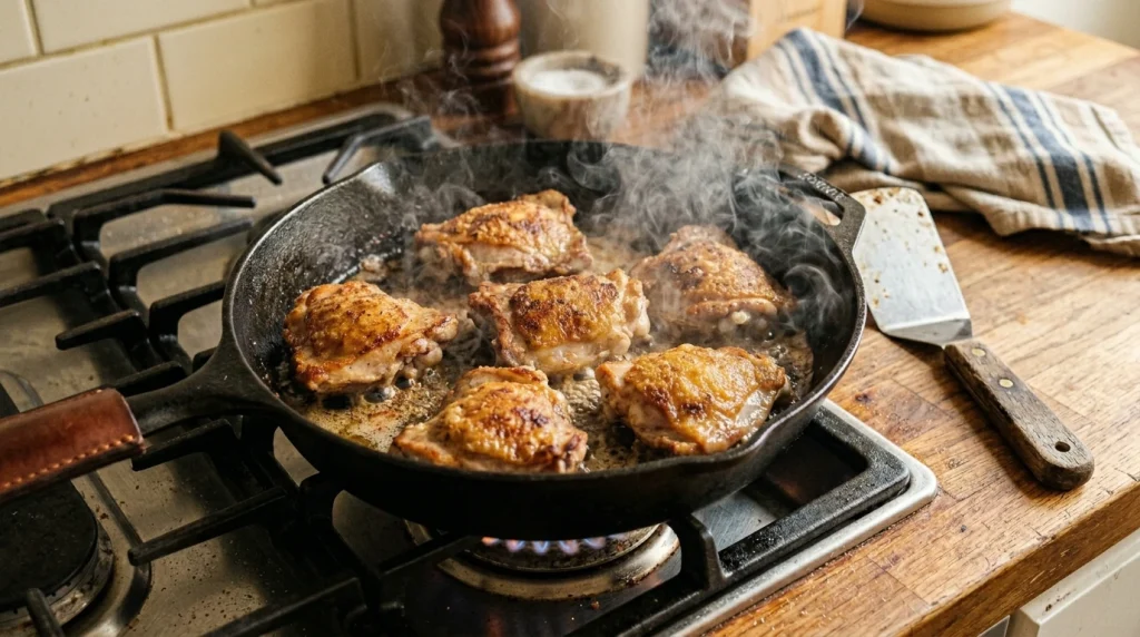 shoyu chicken making