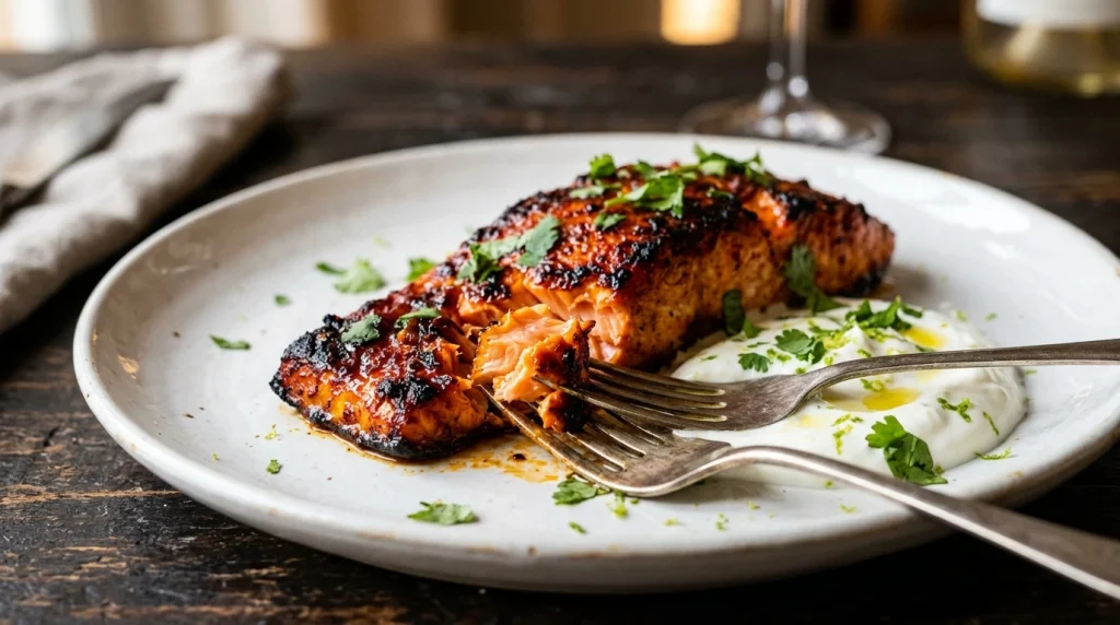 single harissa salmon