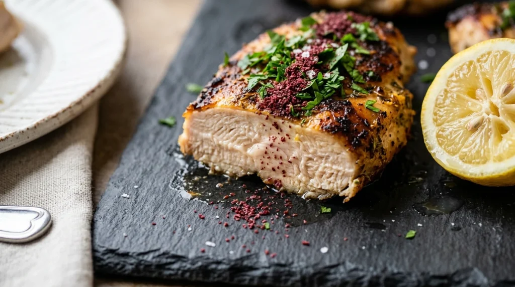 sliced Greek yogurt chicken