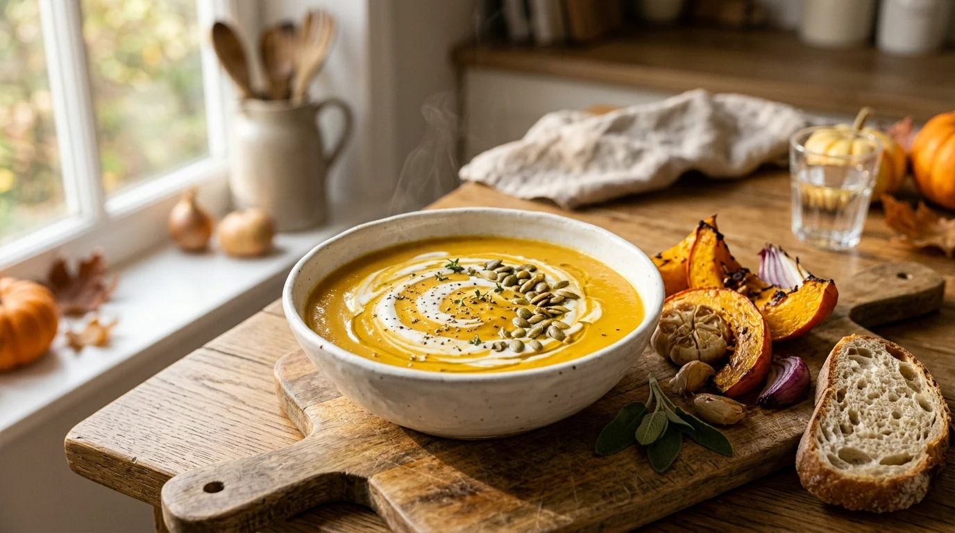 Vegan Roasted Pumpkin Soup