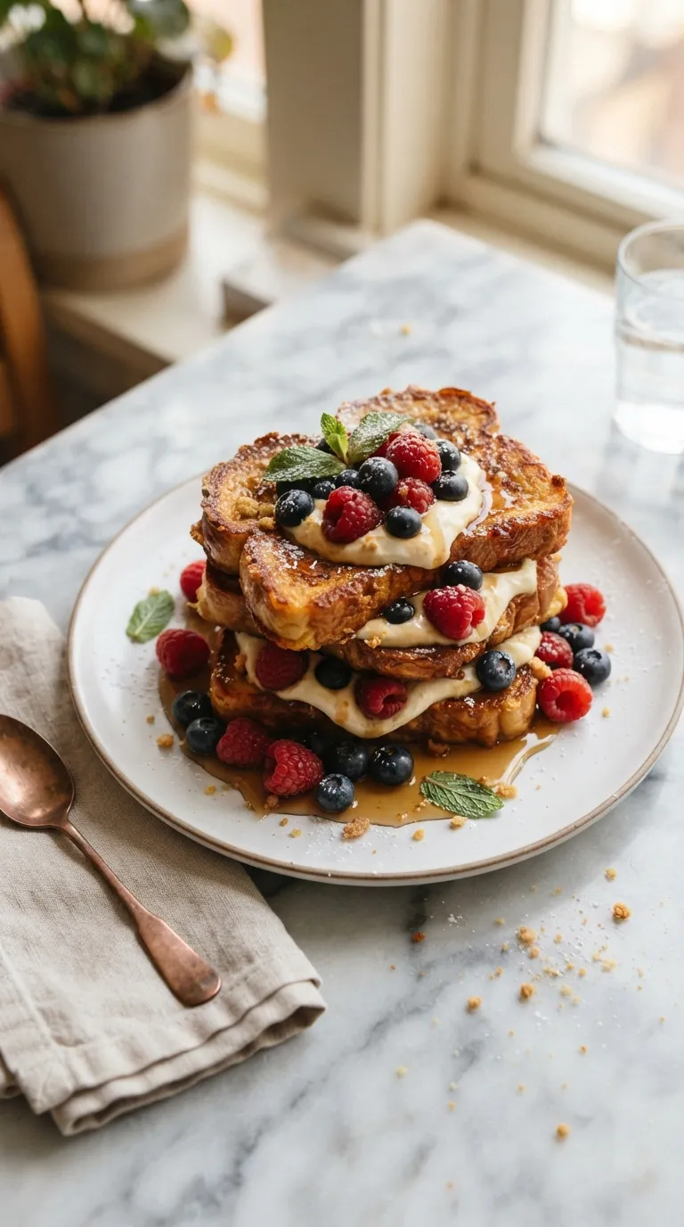 Aesthetic brunch spread ideas Berry French Toast