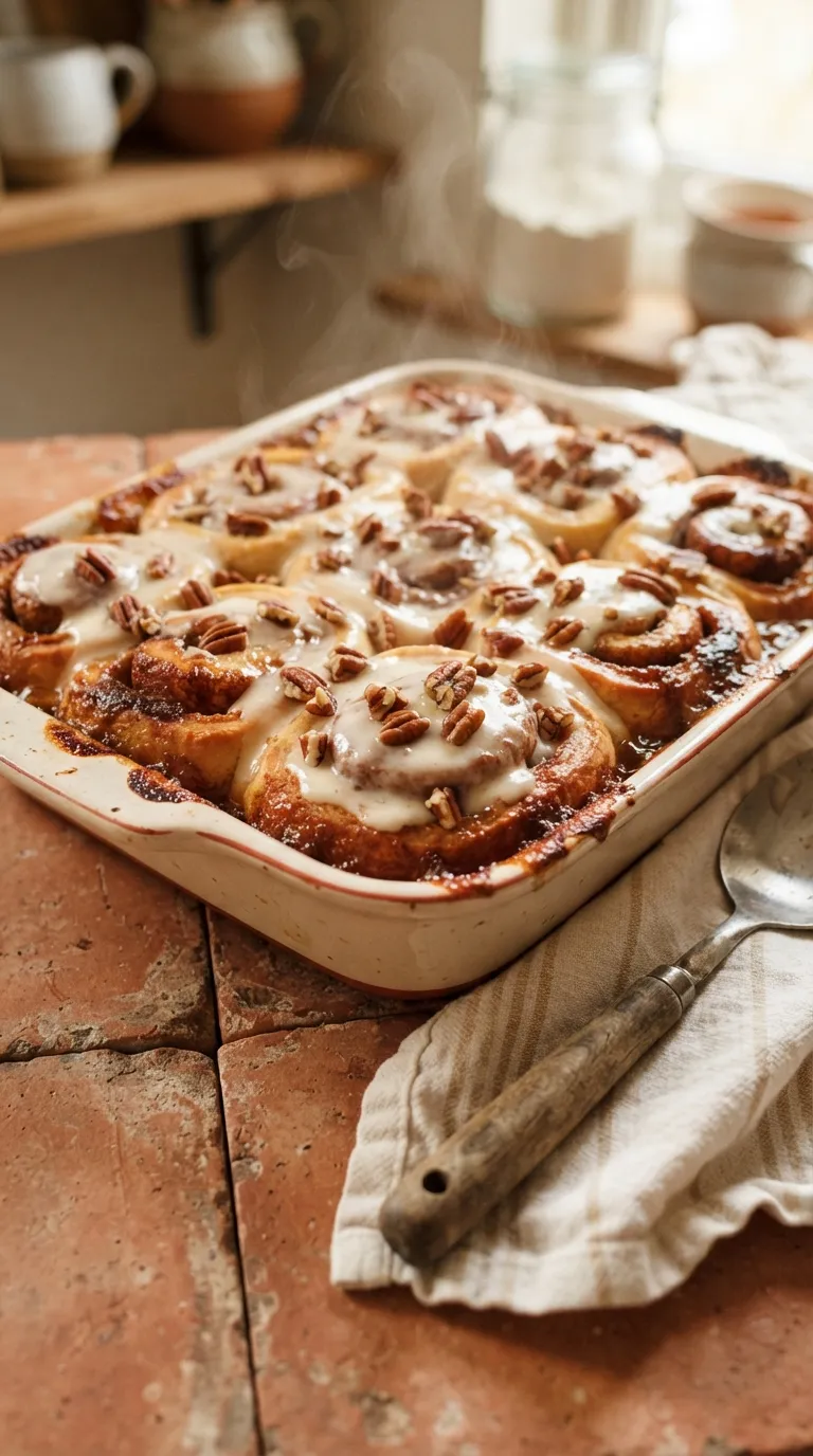 Aesthetic brunch spread ideas Cinnamon Roll Bake
