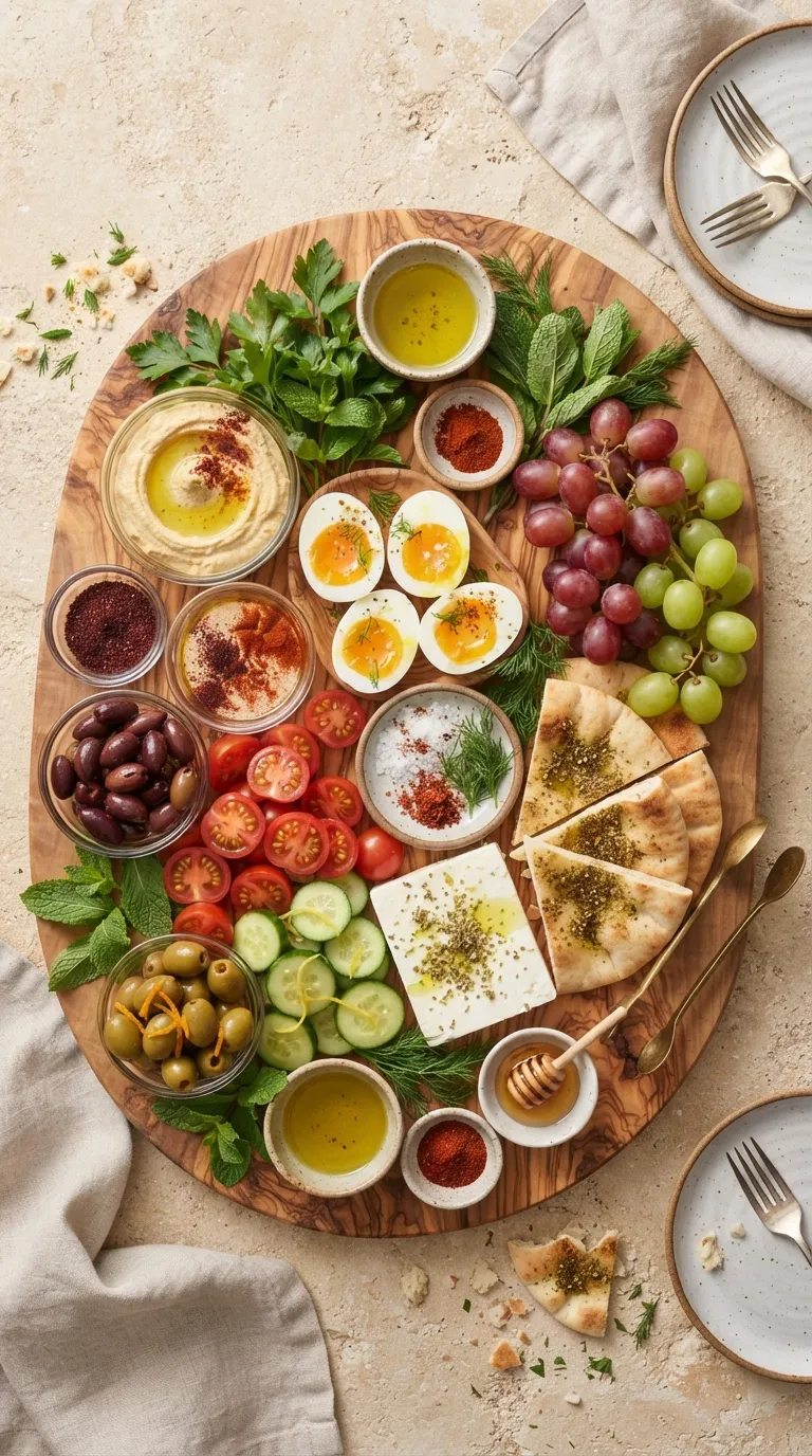 Aesthetic brunch spread ideas Mediterranean Breakfast Board